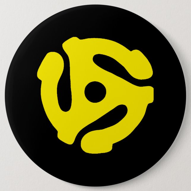 Chapa Redonda De 15 Cm Adaptador de registro 45 (Anverso)