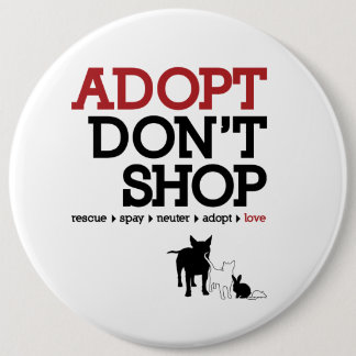 Chapa Redonda De 15 Cm Adopt no hace compras