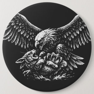 Chapa Redonda De 15 Cm Águila de Cenizas by BurnsInHell