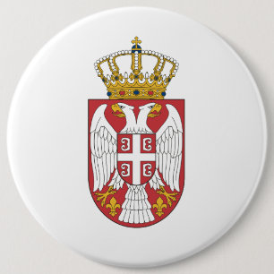 Chapa Redonda De 15 Cm Águila Serbia