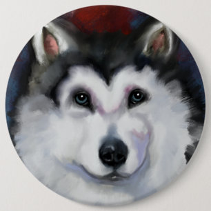 CHAPA REDONDA DE 15 CM ALASKAN MALAMUTE