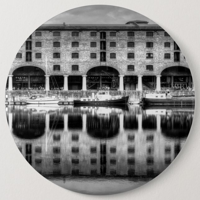 Chapa Redonda De 15 Cm Albert Dock Liverpool (Anverso)