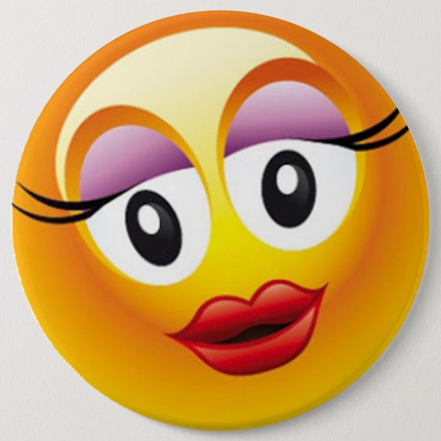 Chapa Redonda De 15 Cm Alegría feliz de Sally (Anverso)