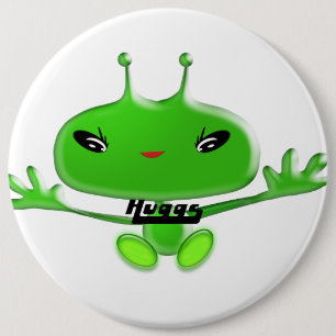 Chapa Redonda De 15 Cm Aliens Huggs