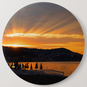 Chapa Redonda De 15 Cm Amanecer en Promenade des Anglais