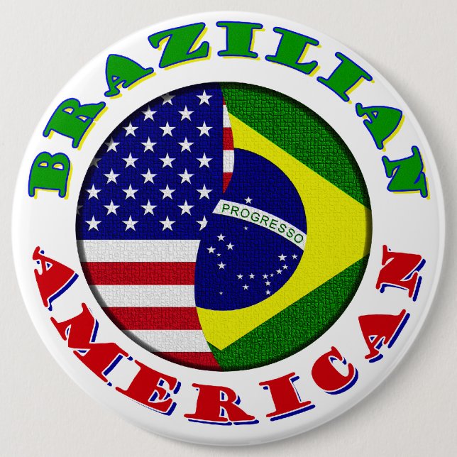 Chapa Redonda De 15 Cm americano brasileño (Anverso)