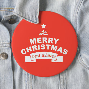 Chapa Redonda De 15 Cm Amo a los Navidades con compasión
