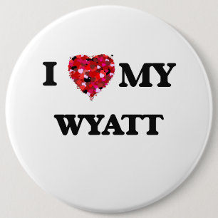 Chapa Redonda De 15 Cm Amo a MI Wyatt