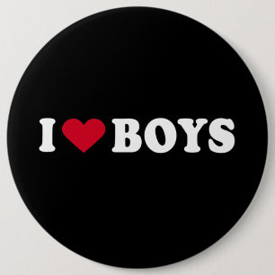 CHAPA REDONDA DE 15 CM AMO A MUCHACHOS