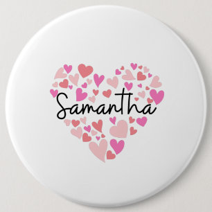 Chapa Redonda De 15 Cm Amo a Samantha