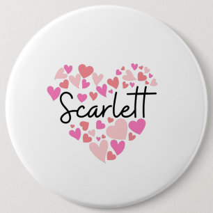 Chapa Redonda De 15 Cm Amo a Scarlett