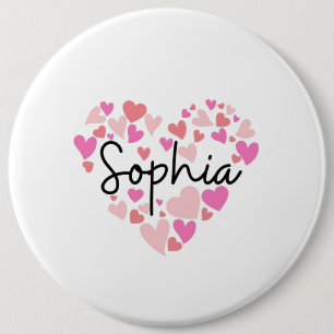 Chapa Redonda De 15 Cm Amo a Sophia