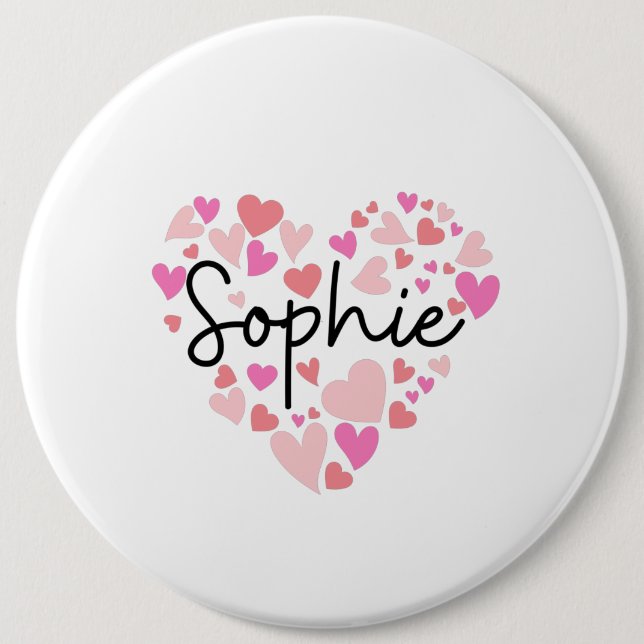 Chapa Redonda De 15 Cm Amo a Sophie (Anverso)