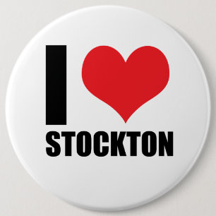 Chapa Redonda De 15 Cm Amo a Stockton