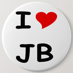 Chapa Redonda De 15 Cm Amo JB