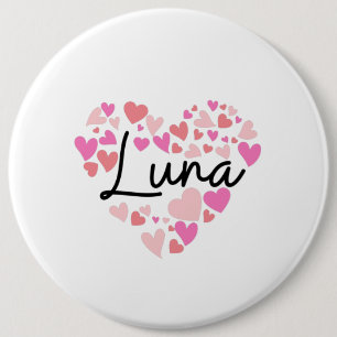 Chapa Redonda De 15 Cm Amo Luna