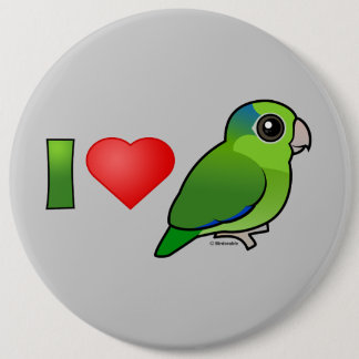 Chapa Redonda De 15 Cm Amo Parrotlets pacífico (el verde)