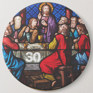 Chapa Redonda De 15 Cm Aniversario de ordenación sacerdotal edición años