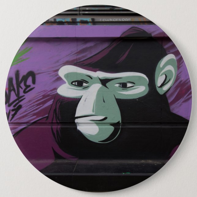 Chapa Redonda De 15 Cm Ape Graffiti (Anverso)