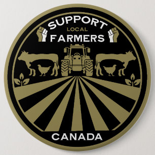 Chapa Redonda De 15 Cm Apoyar los productos agrícolas canadienses locales