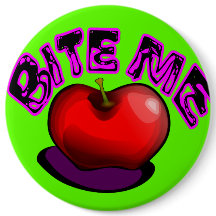 Apple BITE ME Nostalgic Retro 90 Pin