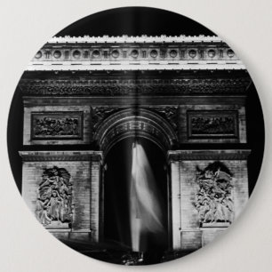 Chapa Redonda De 15 Cm Arco triunfal de París Francia Vintage