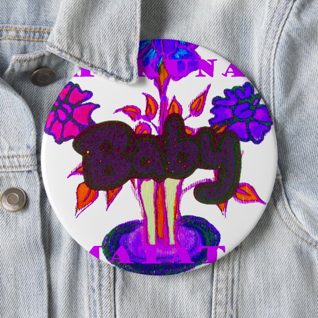 Chapa Redonda De 15 Cm Arte cardíaco keniano: Amo a Kenia (In situ)