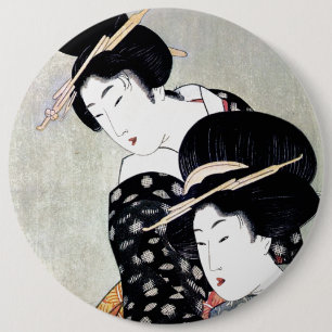 Chapa Redonda De 15 Cm Arte tradicional japonés oriental fresco del