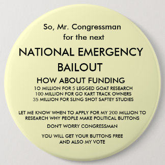 Chapa Redonda De 15 Cm Así pues, Sr. Congressman,