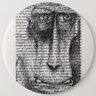 Chapa Redonda De 15 Cm Astrología china del año nuevo 2016 de los monos c