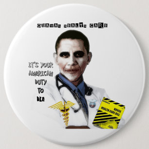 CHAPA REDONDA DE 15 CM ATENCIÓN SANITARIA DE OBAMA