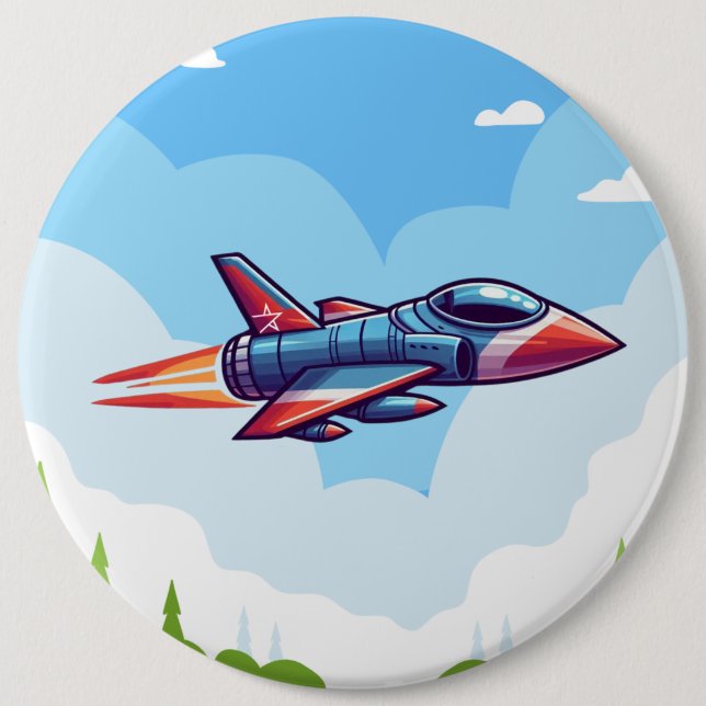 Chapa Redonda De 15 Cm avión/avión de combate (Anverso)