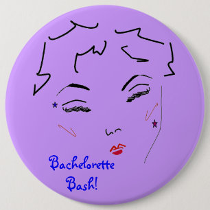 Chapa Redonda De 15 Cm Bachelorette Bash