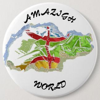 Chapa Redonda De 15 Cm Badge, Amazigh, berbère, kabyle, Algérie, Makouda,