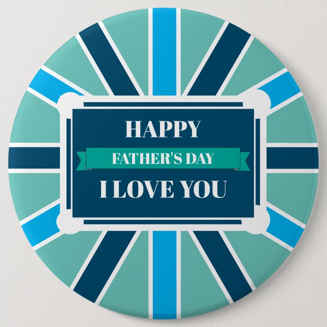 Chapa Redonda De 15 Cm Badge - Feliz Día del Padre (Anverso)