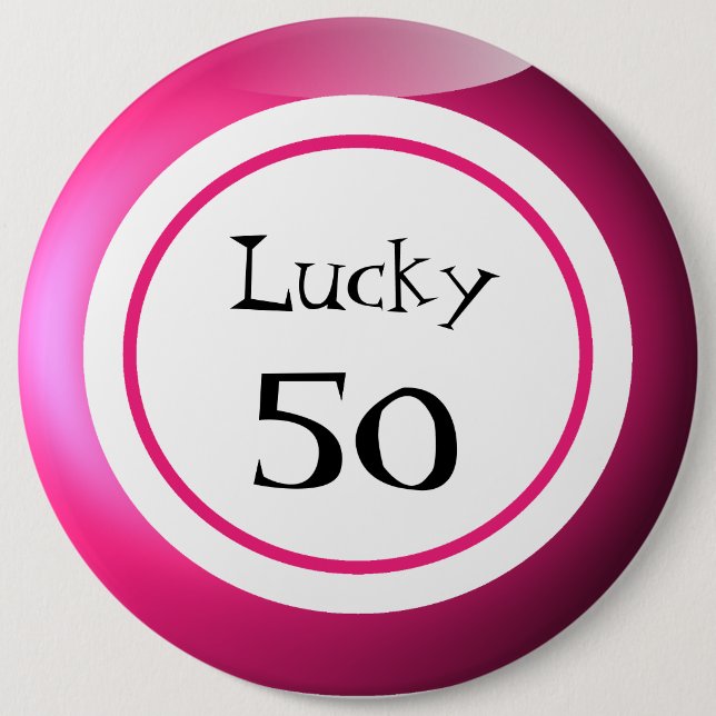 Chapa Redonda De 15 Cm Balls Lucky Numbers Diversión (Anverso)