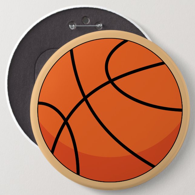 Chapa Redonda De 15 Cm Baloncesto personalizado (Anverso y reverso)