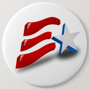 CHAPA REDONDA DE 15 CM BANDERA AMERICANA