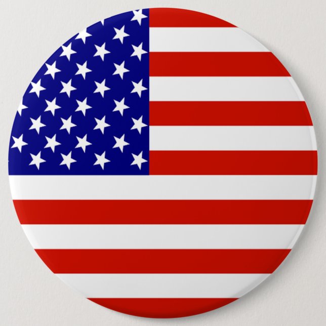 CHAPA REDONDA DE 15 CM BANDERA AMERICANA (Anverso)