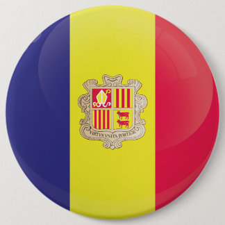 Chapa Redonda De 15 Cm Bandera de iconos redondos de Andorra