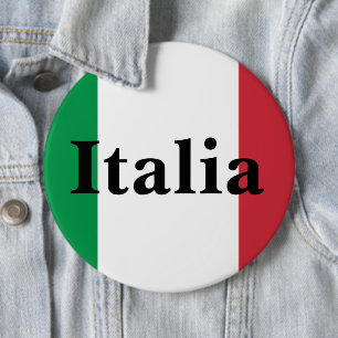 Chapa Redonda De 15 Cm Bandera de Italia Orgullo Italiano País de Europa