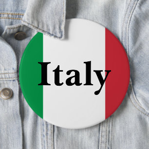 Chapa Redonda De 15 Cm Bandera de Italia Orgullo Italiano País de Europa