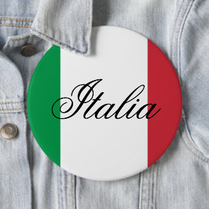Chapa Redonda De 15 Cm Bandera de Italia Orgullo Italiano País Europa