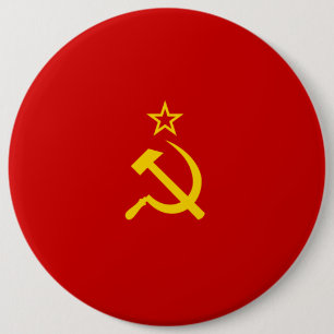 Chapa Redonda De 15 Cm bandera de la URSS