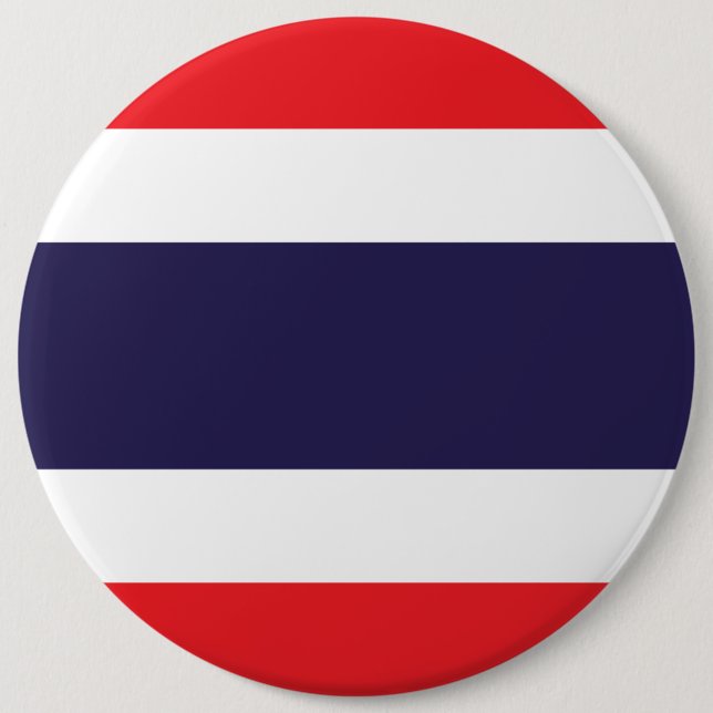 Chapa Redonda De 15 Cm Bandera de Tailandia (Anverso)