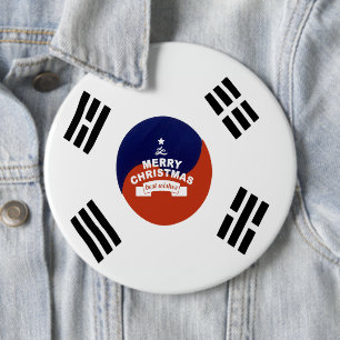 Chapa Redonda De 15 Cm Bandera nacional de Corea del Sur: Orgullo del Tae