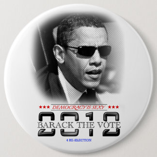 Chapa Redonda De 15 Cm Barack Obama