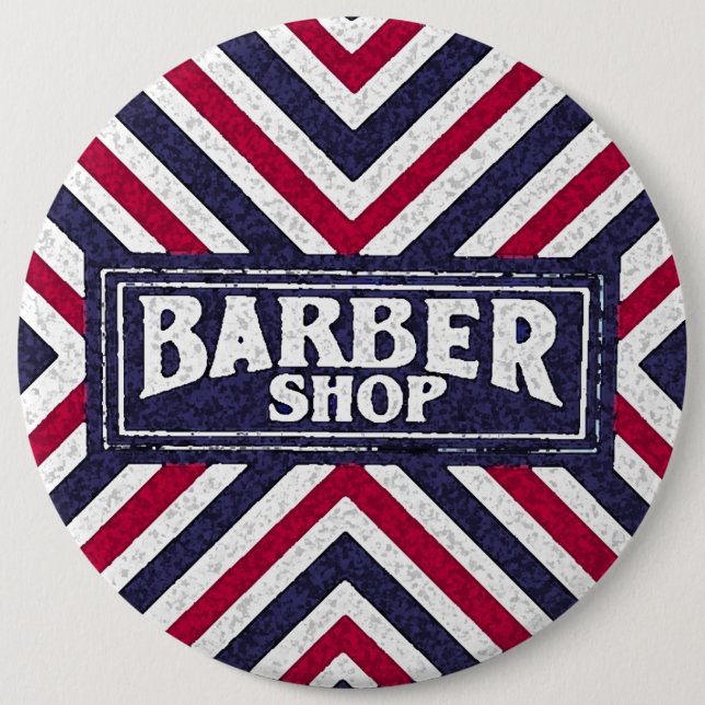 Chapa Redonda De 15 Cm Barbería (Anverso)