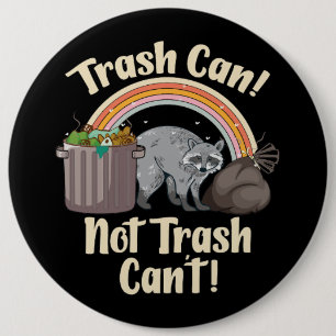 Chapa Redonda De 15 Cm basura no puede basura no puede meme de mapache li