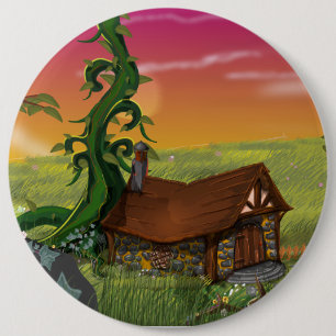 Chapa Redonda De 15 Cm Beanstalk Cottage Personalizado
